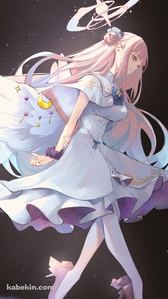 宇宙でステップを踏む聖園ミカ / ブルーアーカイブのAndroidの壁紙(540px x 960px) スマホ用