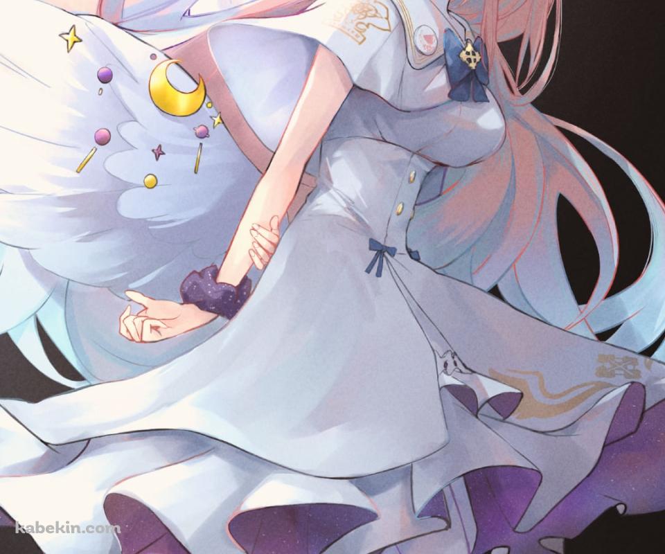 宇宙でステップを踏む聖園ミカ / ブルーアーカイブのAndroidの壁紙(960px x 800px) スマホ用