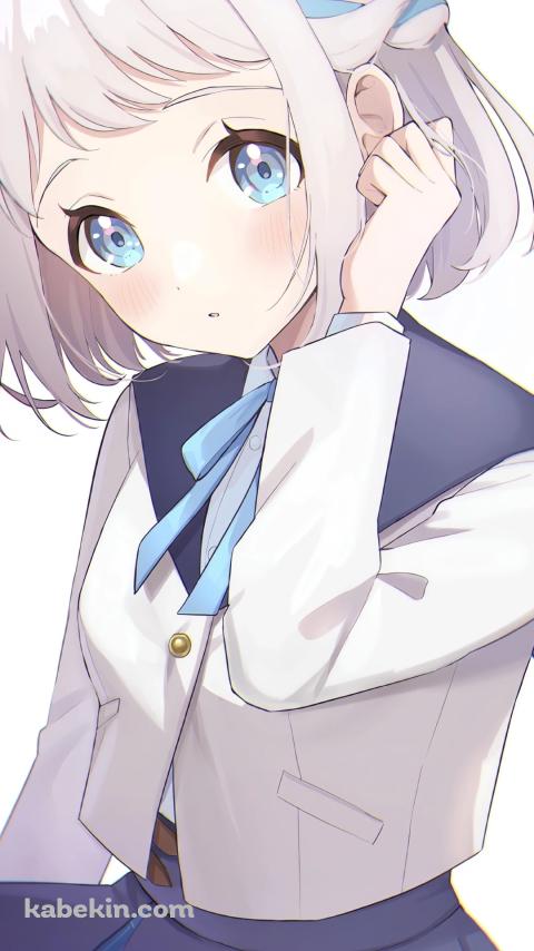 耳元に手をあてる葛城リーリヤ / 学園アイドルマスターのAndroidの壁紙(480px x 854px) スマホ用