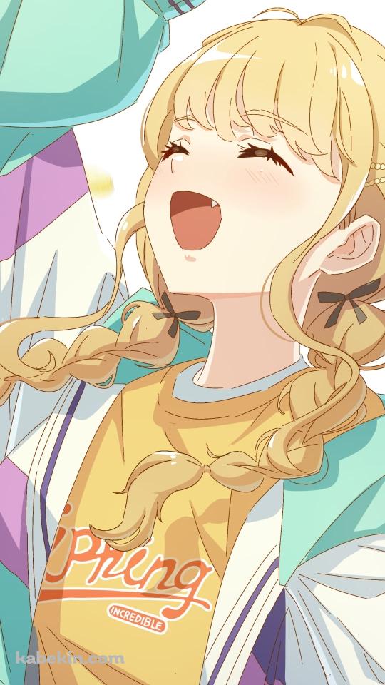 舞い散るコインと藤田ことね / 学園アイドルマスターのAndroidの壁紙(540px x 960px) スマホ用