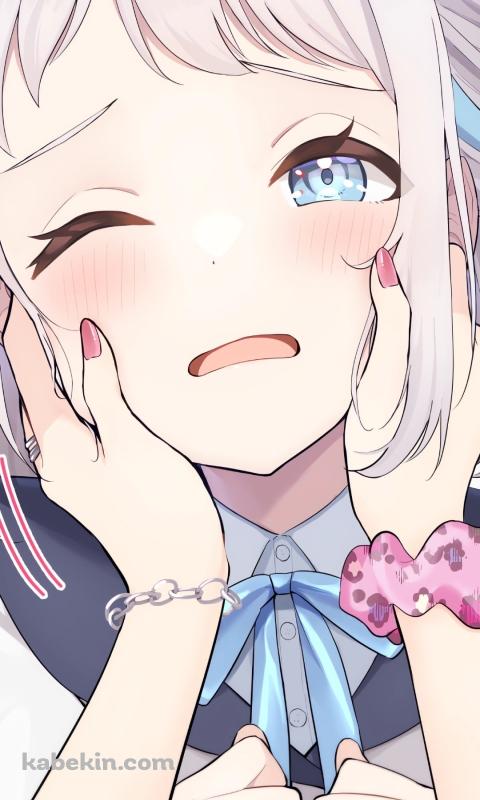 顔をいじられる葛城リーリヤ / 学園アイドルマスターのAndroidの壁紙(480px x 800px) スマホ用