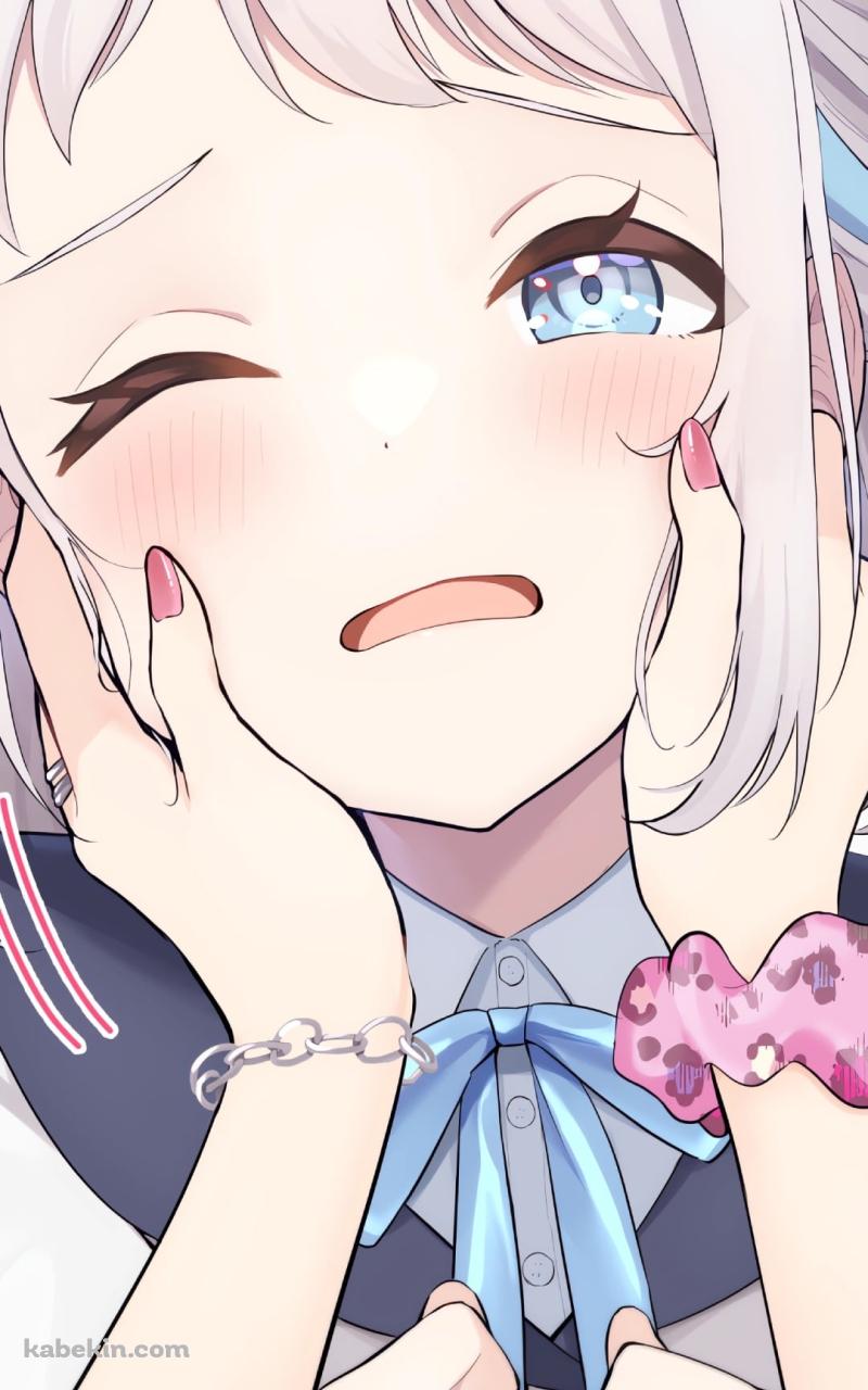 顔をいじられる葛城リーリヤ / 学園アイドルマスターのAndroidの壁紙(800px x 1280px) スマホ用