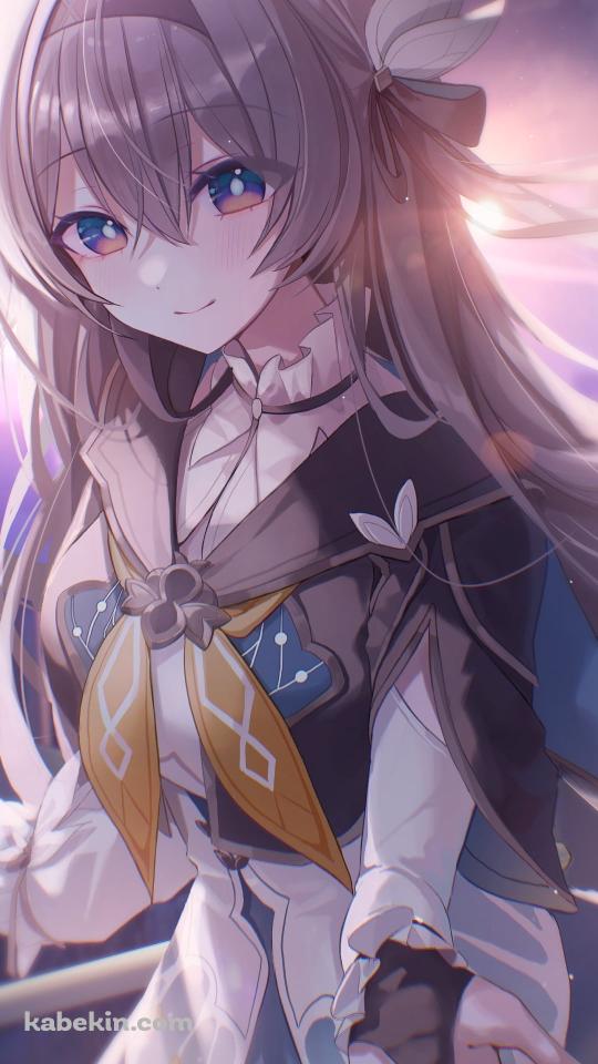 手摺につかまり手を差し伸べるホタル / 崩壊:スターレイルのAndroidの壁紙(540px x 960px) スマホ用