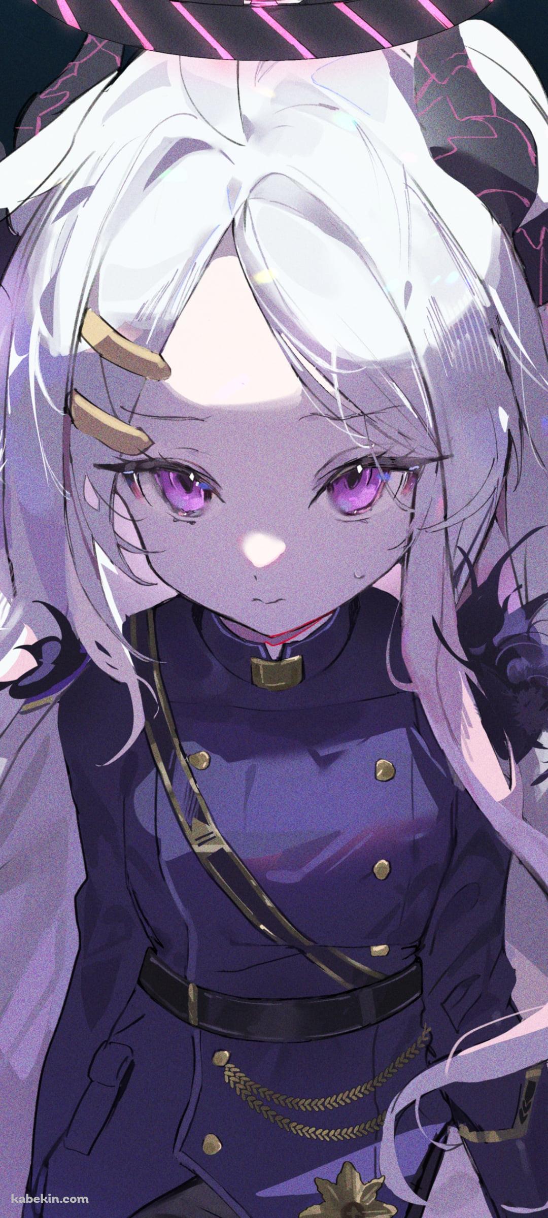こちらを見つめる空崎ヒナ / ブルーアーカイブのAndroidの壁紙(1080px x 2400px) スマホ用