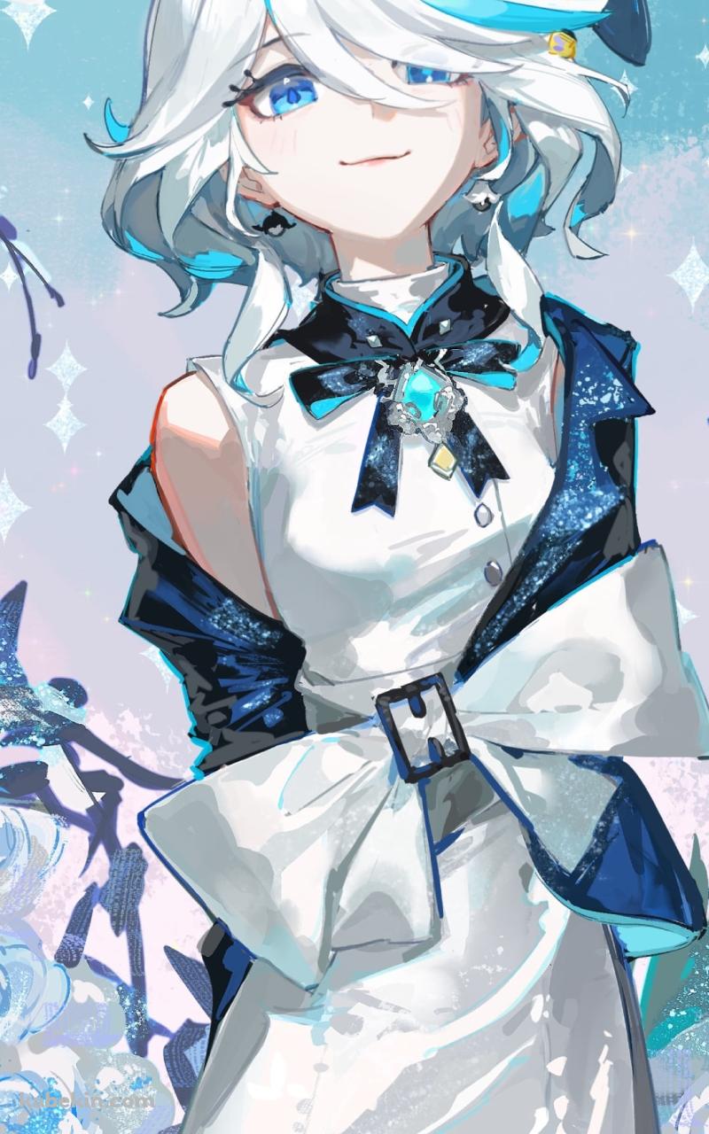 こちらに微笑むフリーナ / 原神のAndroidの壁紙(800px x 1280px) スマホ用