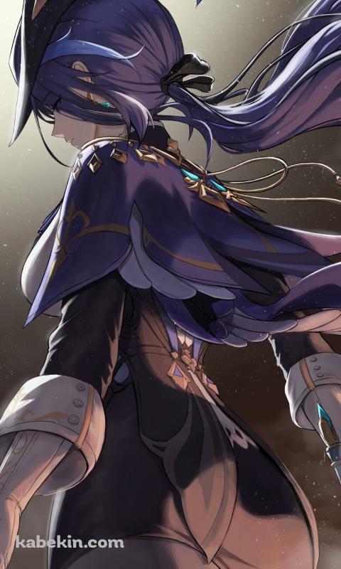 クロリンデの後ろ姿 / 原神のAndroidの壁紙(480px x 800px) スマホ用