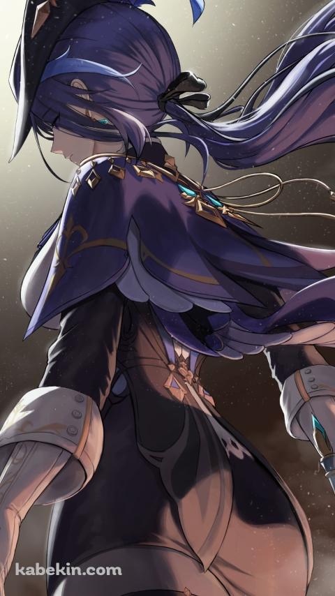クロリンデの後ろ姿 / 原神のAndroidの壁紙(480px x 854px) スマホ用