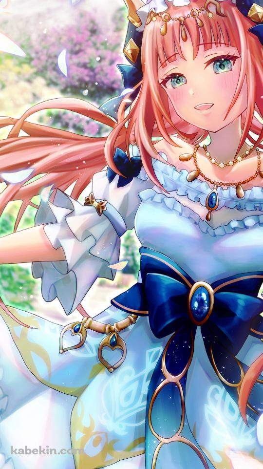 色とりどりの草花とニィロウ / 原神のAndroidの壁紙(540px x 960px) スマホ用