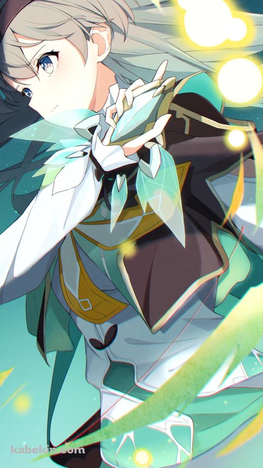 緑の衣装をまとった可愛いホタル / 崩壊:スターレイルのAndroidの壁紙(540px x 960px) スマホ用