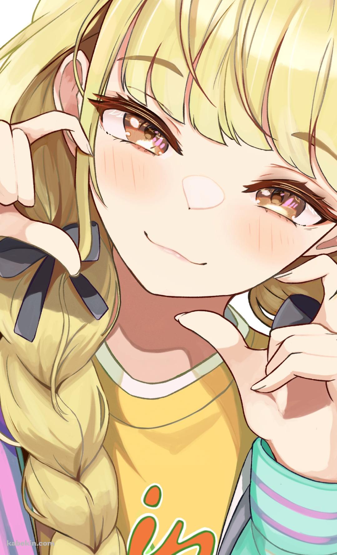 両手でハートを作る藤田ことね / 学園アイドルマスターのAndroidの壁紙(1080px x 1776px) スマホ用
