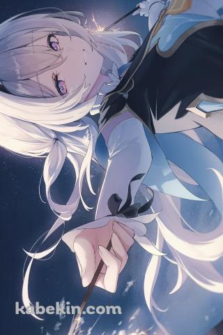 線香花火を持つホタル / 崩壊:スターレイルのAndroidの壁紙(320px x 480px) スマホ用