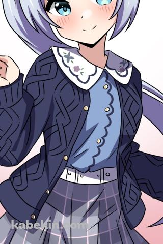 ルンルンの白石紬 / アイドルマスターミリオンライブ!のAndroidの壁紙(320px x 480px) スマホ用