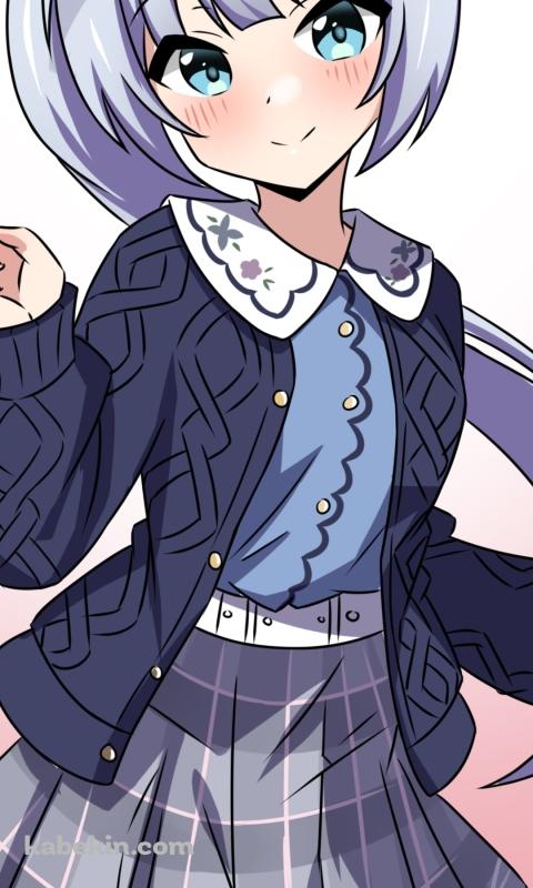 ルンルンの白石紬 / アイドルマスターミリオンライブ!のAndroidの壁紙(480px x 800px) スマホ用