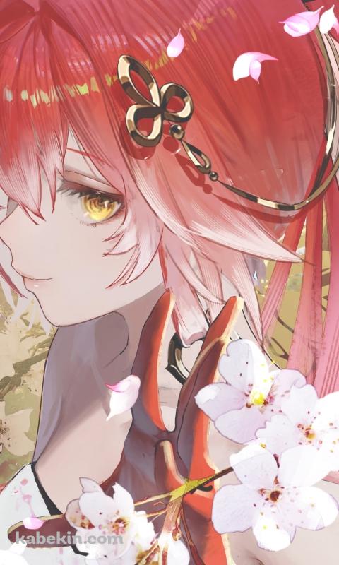 桜の花と長離 / 鳴潮のAndroidの壁紙(480px x 800px) スマホ用