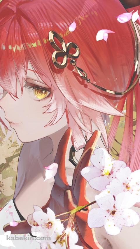 桜の花と長離 / 鳴潮のAndroidの壁紙(480px x 854px) スマホ用