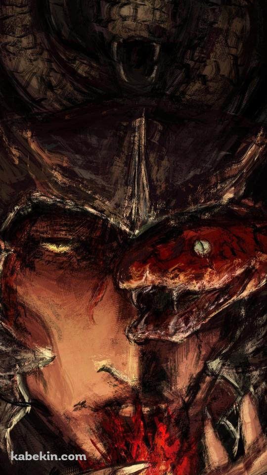 串刺し公メスメル / ラフスケッチ / 赤い蛇 / エルデンリングのAndroidの壁紙(540px x 960px) スマホ用