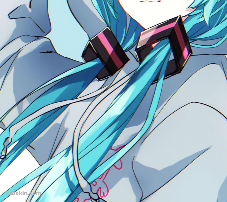 フードに手をかける初音ミク / ボカロのAndroidの壁紙(960px x 854px) スマホ用
