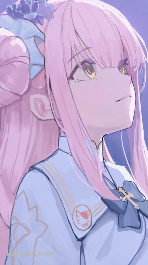 空を見上げる聖園ミカ / ブルーアーカイブのAndroidの壁紙(480px x 854px) スマホ用