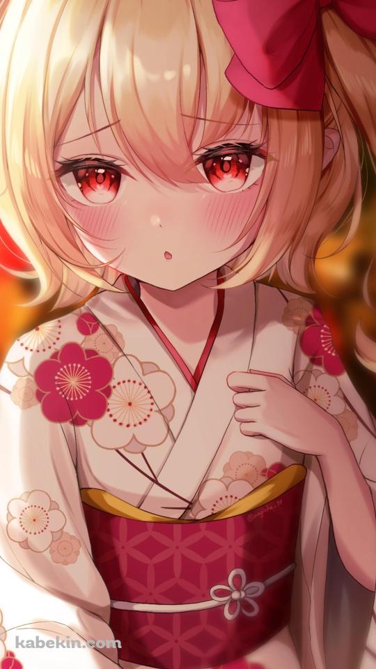 浴衣を着たフランドール・スカーレット / 東方のAndroidの壁紙(540px x 960px) スマホ用