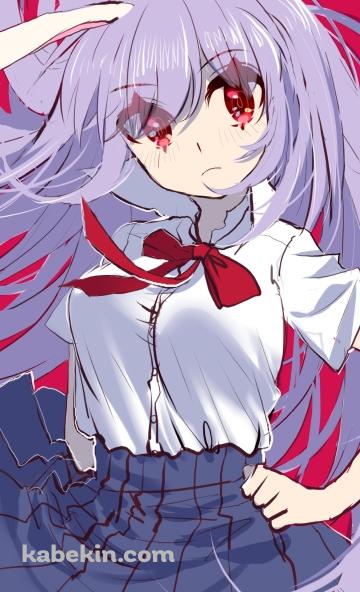 鈴仙・優曇華院・イナバ / ラフスケッチ / 東方のAndroidの壁紙(360px x 592px) スマホ用