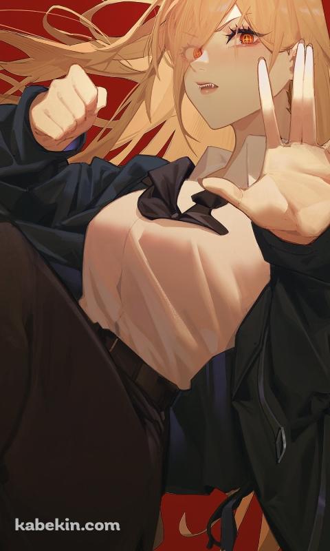ポーズを取るパワー / チェンソーマンのAndroidの壁紙(480px x 800px) スマホ用