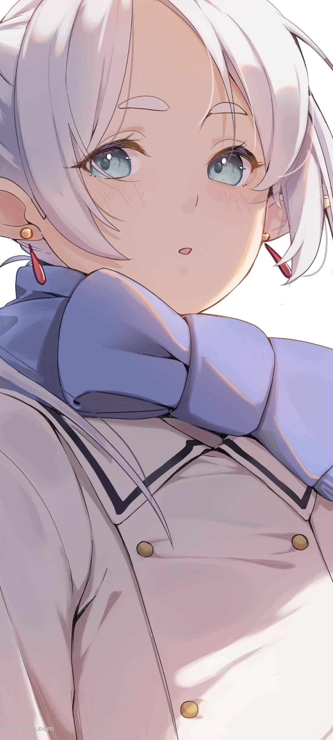 マフラーをリボンのように巻くフリーレン / 可愛い / 葬送のフリーレンのAndroidの壁紙(1080px x 2400px) スマホ用