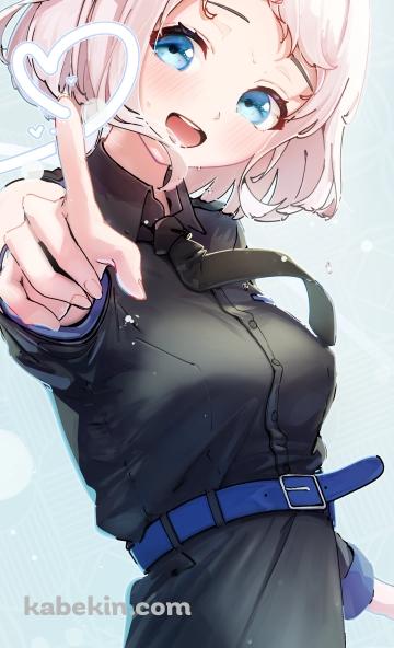 指でハートマークを描く葛城リーリヤ / アイドルマスターのAndroidの壁紙(360px x 592px) スマホ用