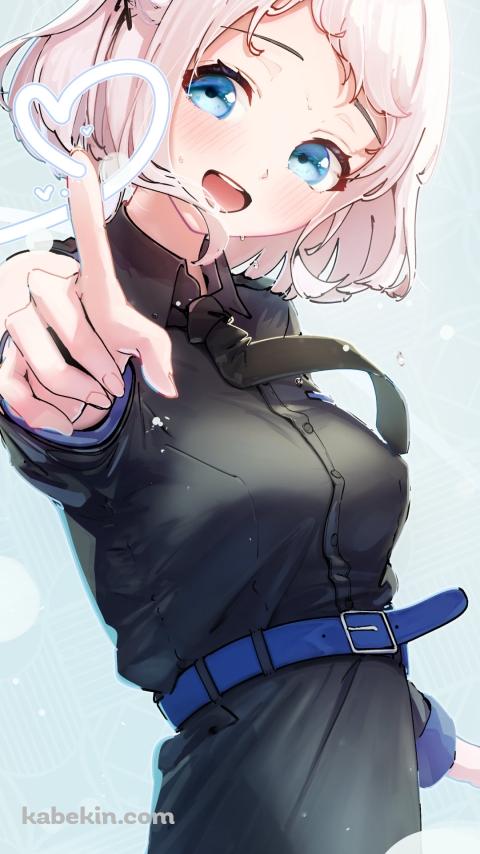 指でハートマークを描く葛城リーリヤ / アイドルマスターのAndroidの壁紙(480px x 854px) スマホ用