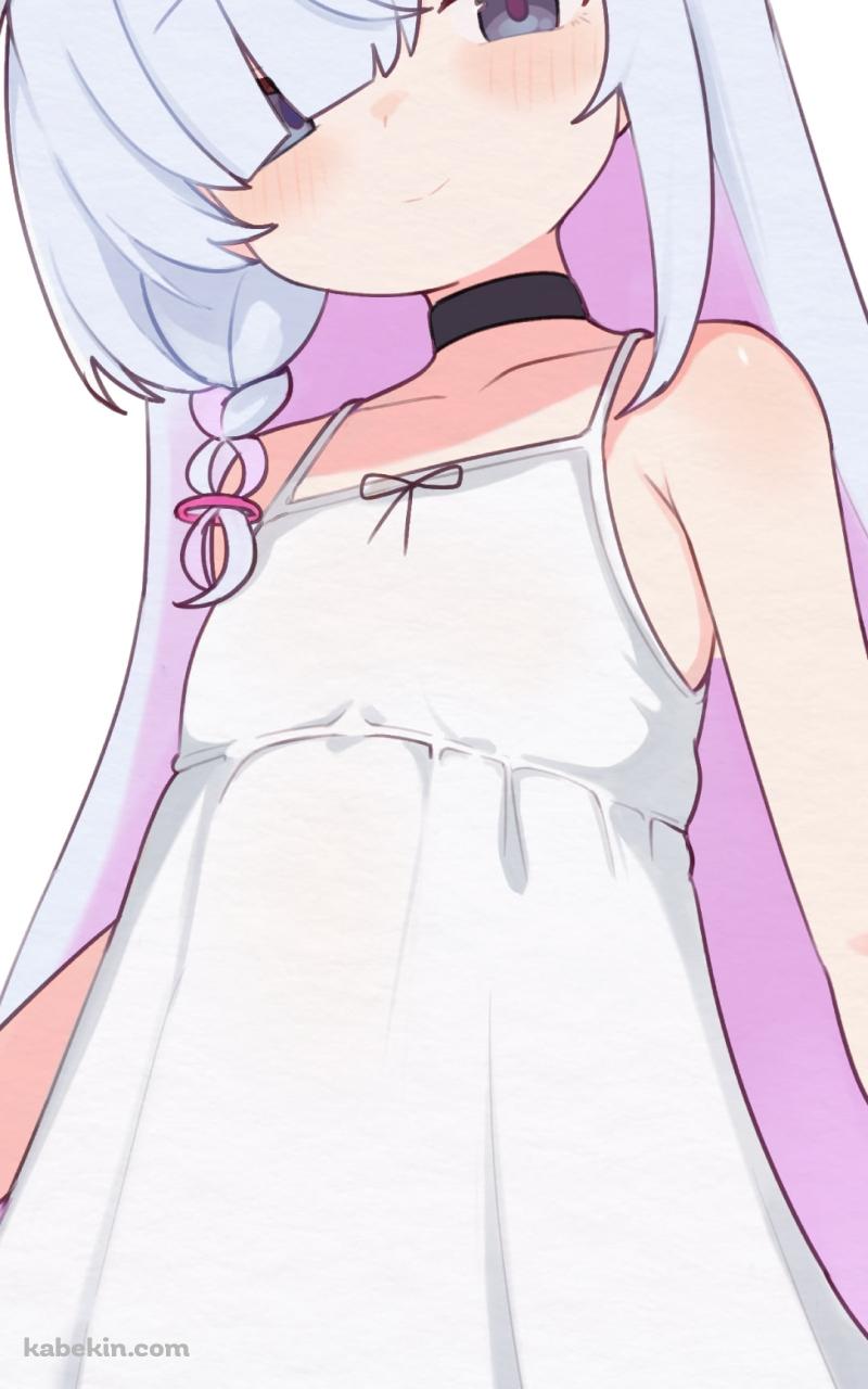 スカートの裾を持つプラナ / ブルーアーカイブのAndroidの壁紙(800px x 1280px) スマホ用
