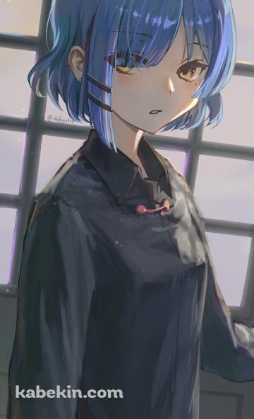 黒い服を着た山田リョウ / ぼっち・ざ・ろっく!のAndroidの壁紙(360px x 592px) スマホ用