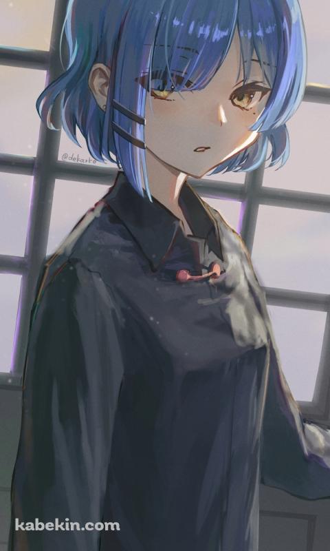黒い服を着た山田リョウ / ぼっち・ざ・ろっく!のAndroidの壁紙(480px x 800px) スマホ用