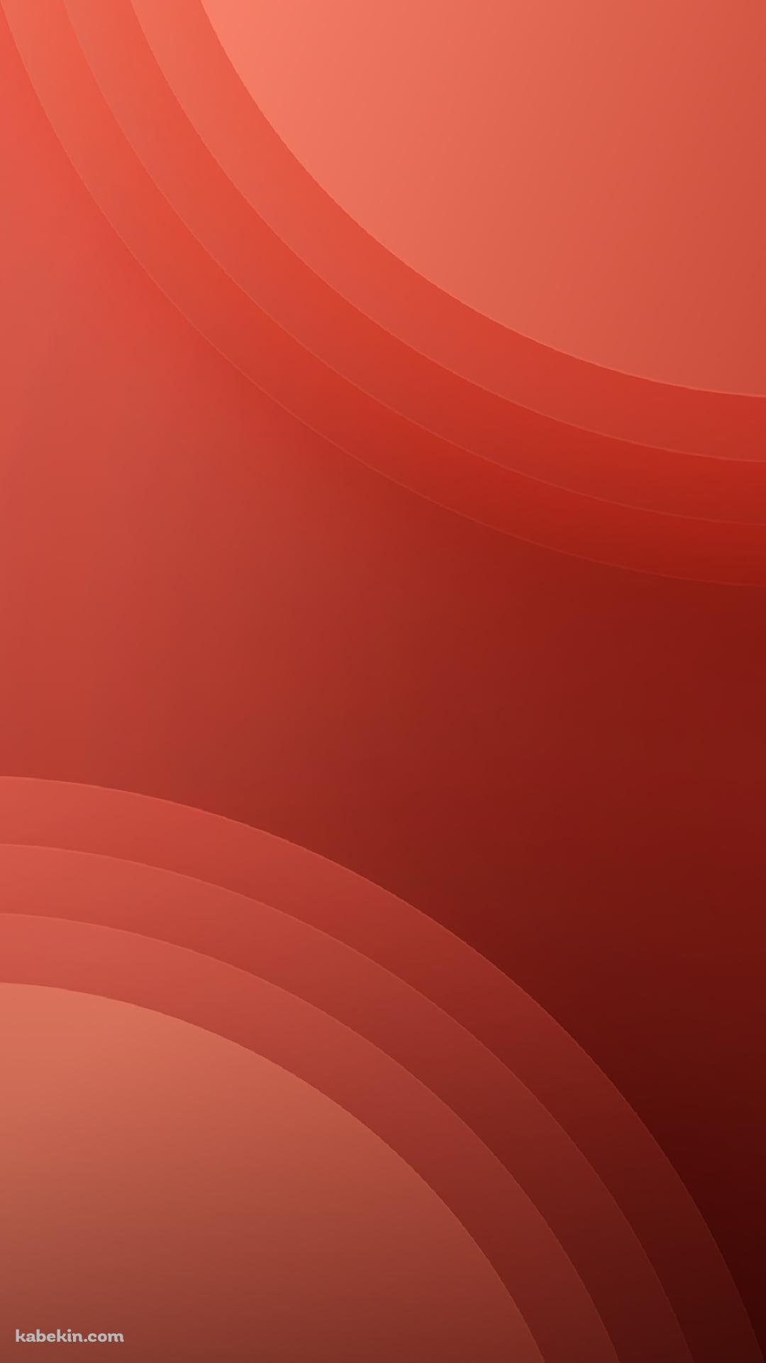 シンプルな赤いグラデーション / 楕円のAndroidの壁紙(1080px x 1920px) スマホ用
