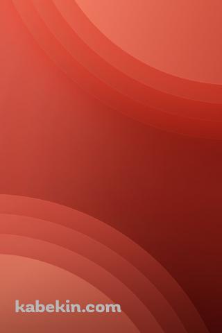 シンプルな赤いグラデーション / 楕円のAndroidの壁紙(320px x 480px) スマホ用