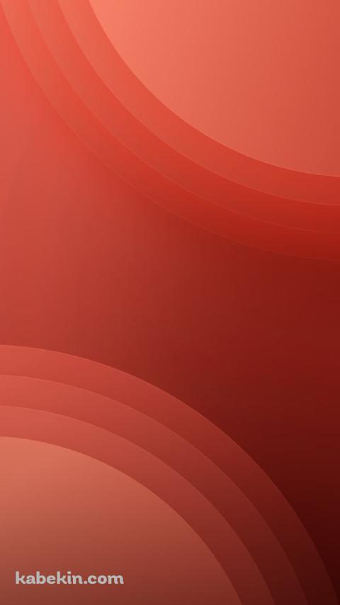 シンプルな赤いグラデーション / 楕円のAndroidの壁紙(480px x 854px) スマホ用
