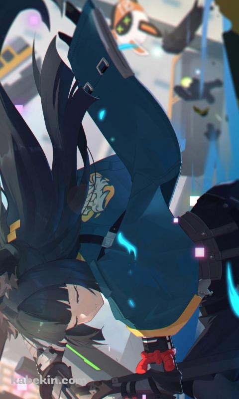 刀で一閃する星見雅 / ゼンレスゾーンゼロのAndroidの壁紙(480px x 800px) スマホ用