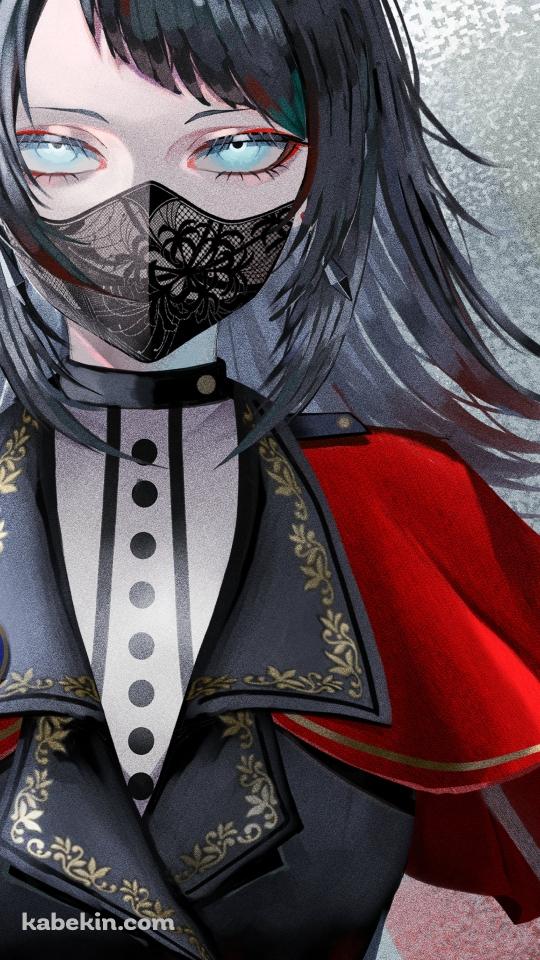 黒いマスクをした八幡 海鈴 / バンドリ！のAndroidの壁紙(540px x 960px) スマホ用
