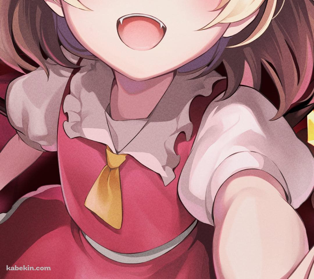 左手を伸ばすフランドール・スカーレット / 東方のAndroidの壁紙(1080px x 960px) スマホ用