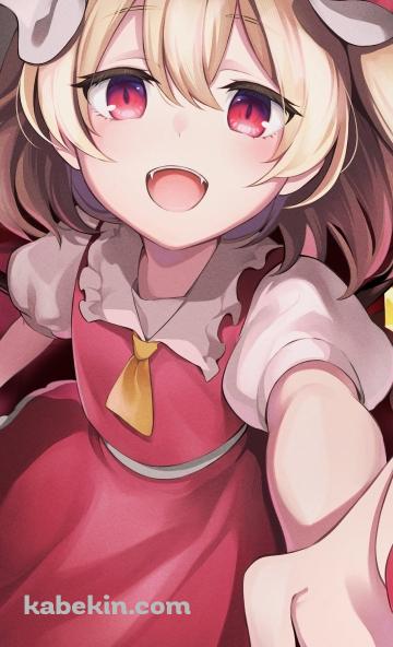 左手を伸ばすフランドール・スカーレット / 東方のAndroidの壁紙(360px x 592px) スマホ用