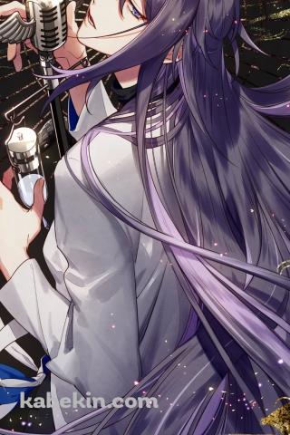 マイクで歌を唄う神宮寺寂雷 / ヒピノシスマイクのAndroidの壁紙(320px x 480px) スマホ用