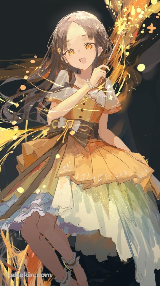 花火を持つ倉本千奈 / 学園アイドルマスターのAndroidの壁紙(540px x 960px) スマホ用