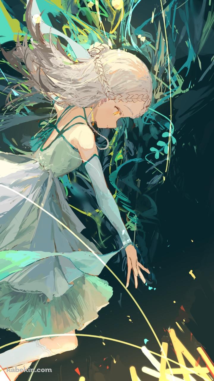 光に手を伸ばす緑のドレスを着た篠澤広 / 学園アイドルマスターのAndroidの壁紙(720px x 1280px) スマホ用