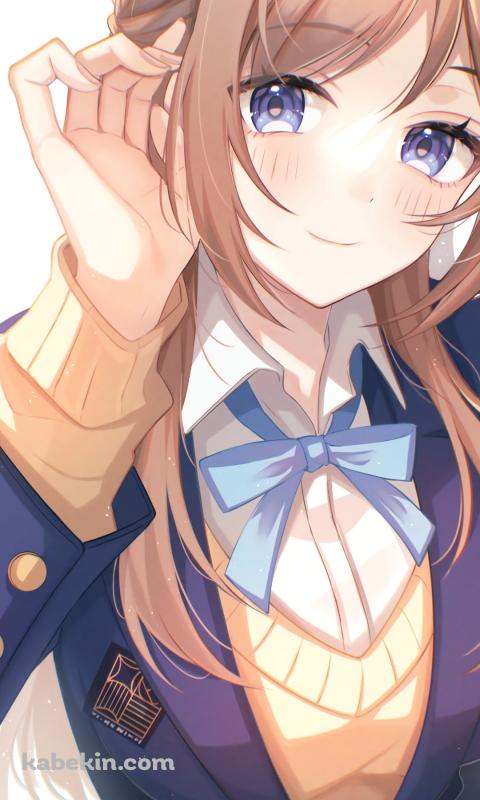 髪をかきあげる姫崎莉波 / 学園アイドルマスターのAndroidの壁紙(480px x 800px) スマホ用