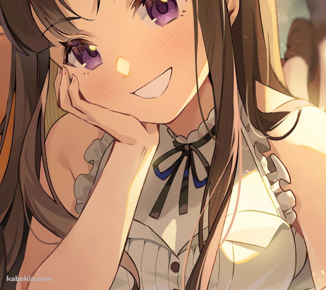 頬杖をつきピースをする安和すばる / ガールズバンドクライのAndroidの壁紙(1080px x 960px) スマホ用