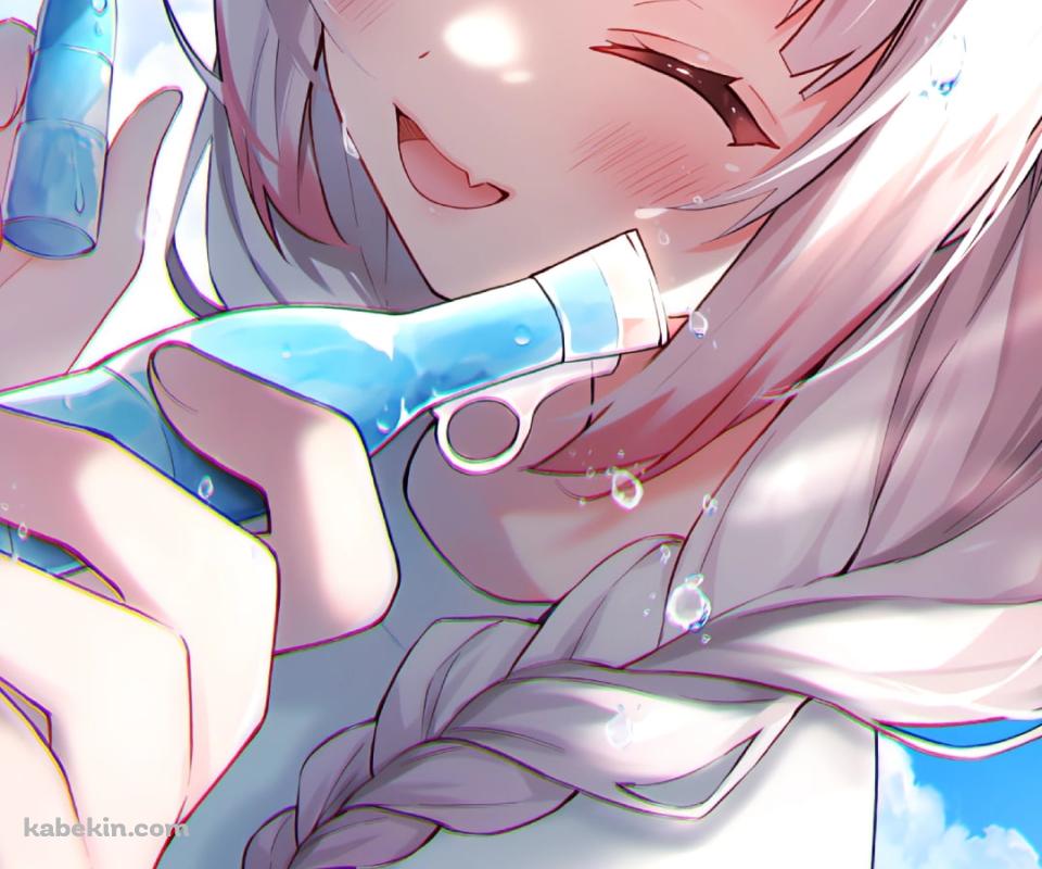 パピコのアイスを差し出す百鬼あやめ / ホロライブ / バーチャルYouTuberのAndroidの壁紙(960px x 800px) スマホ用