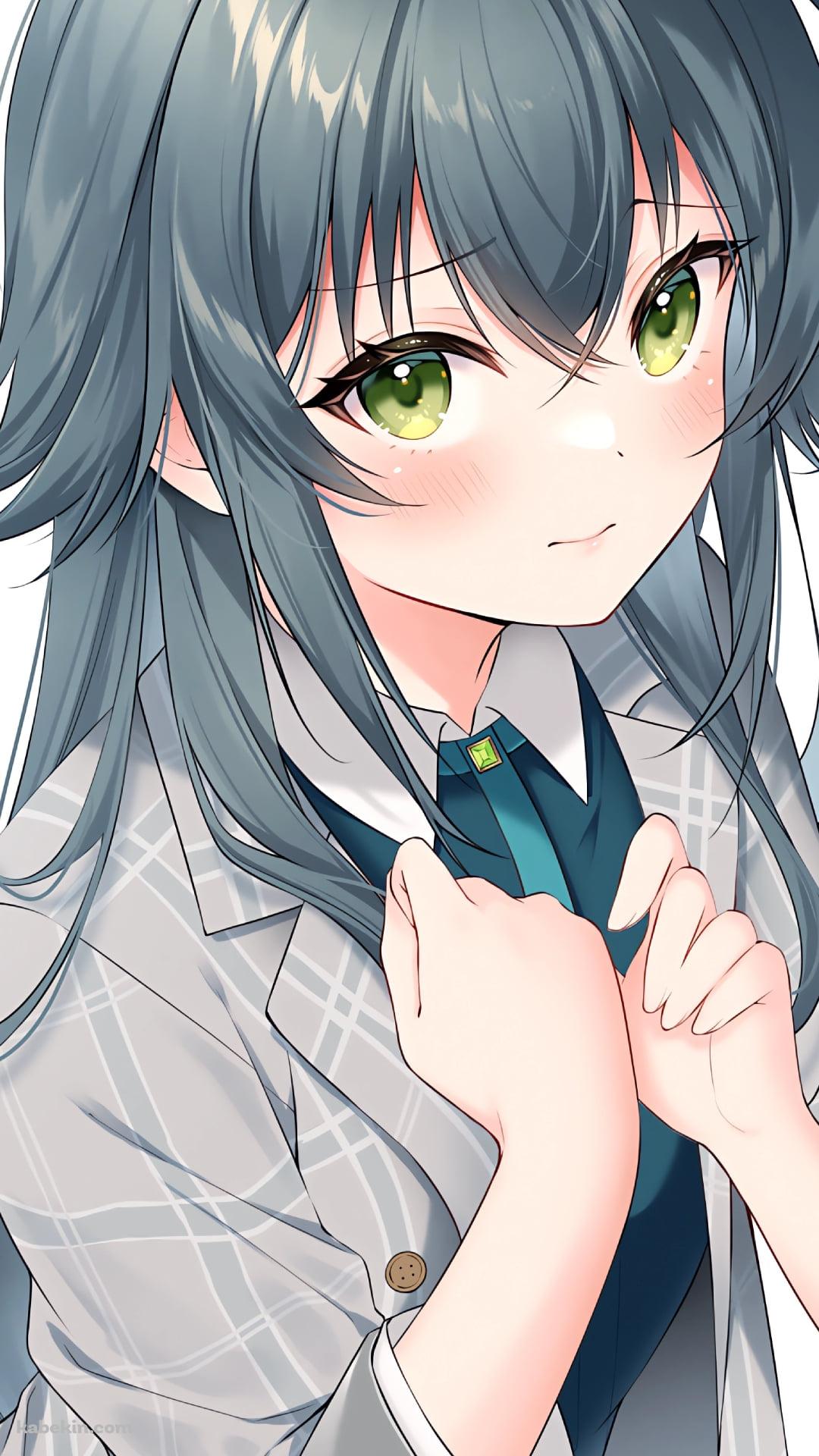 灰色のスーツを着た月村手毬 / 学園アイドルマスターのAndroidの壁紙(1080px x 1920px) スマホ用