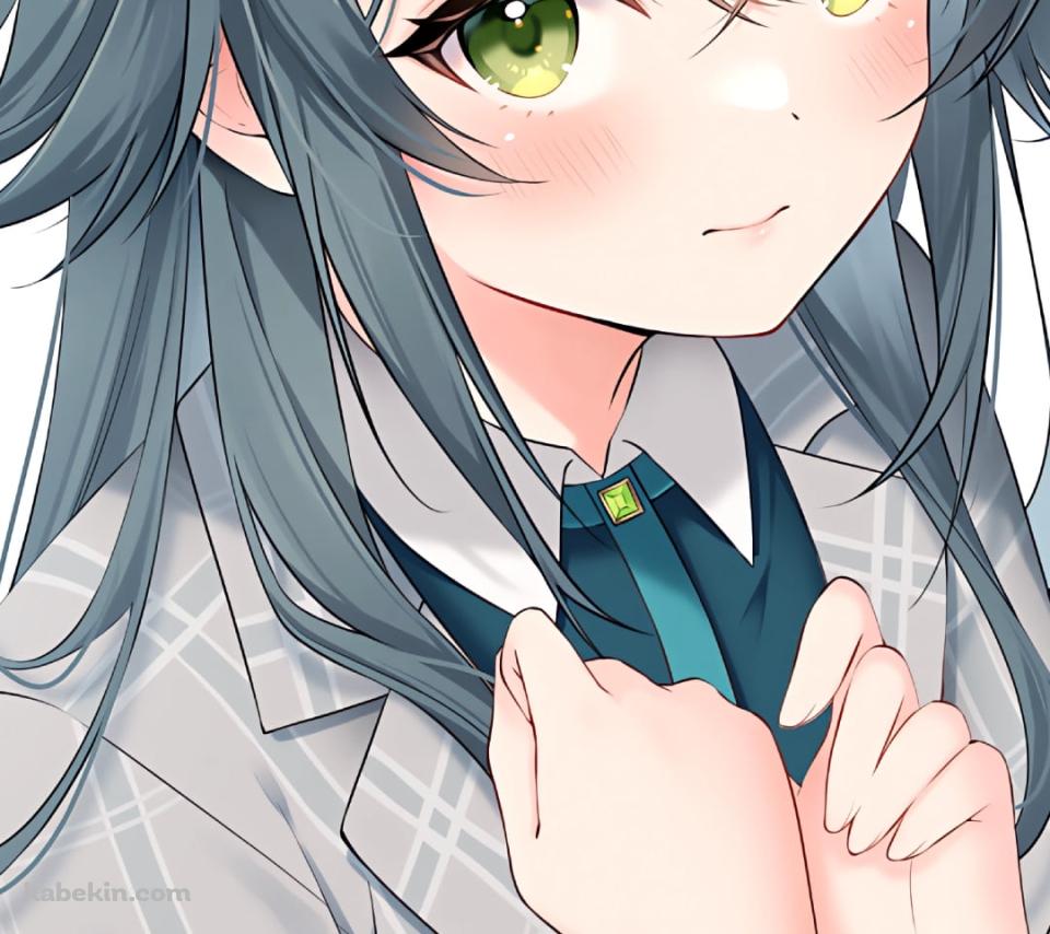 灰色のスーツを着た月村手毬 / 学園アイドルマスターのAndroidの壁紙(960px x 854px) スマホ用