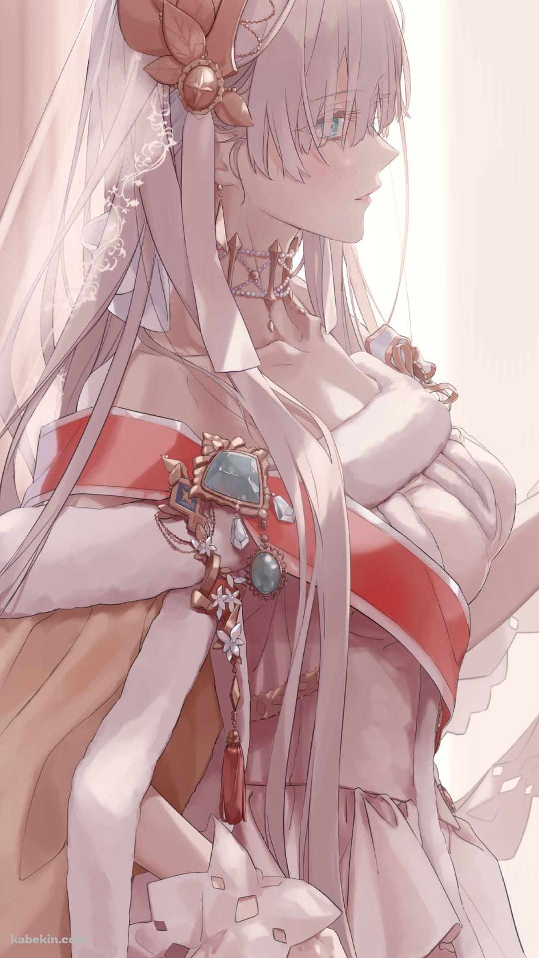 白いドレスを着たアナスタシア / FateのAndroidの壁紙(1080px x 1920px) スマホ用