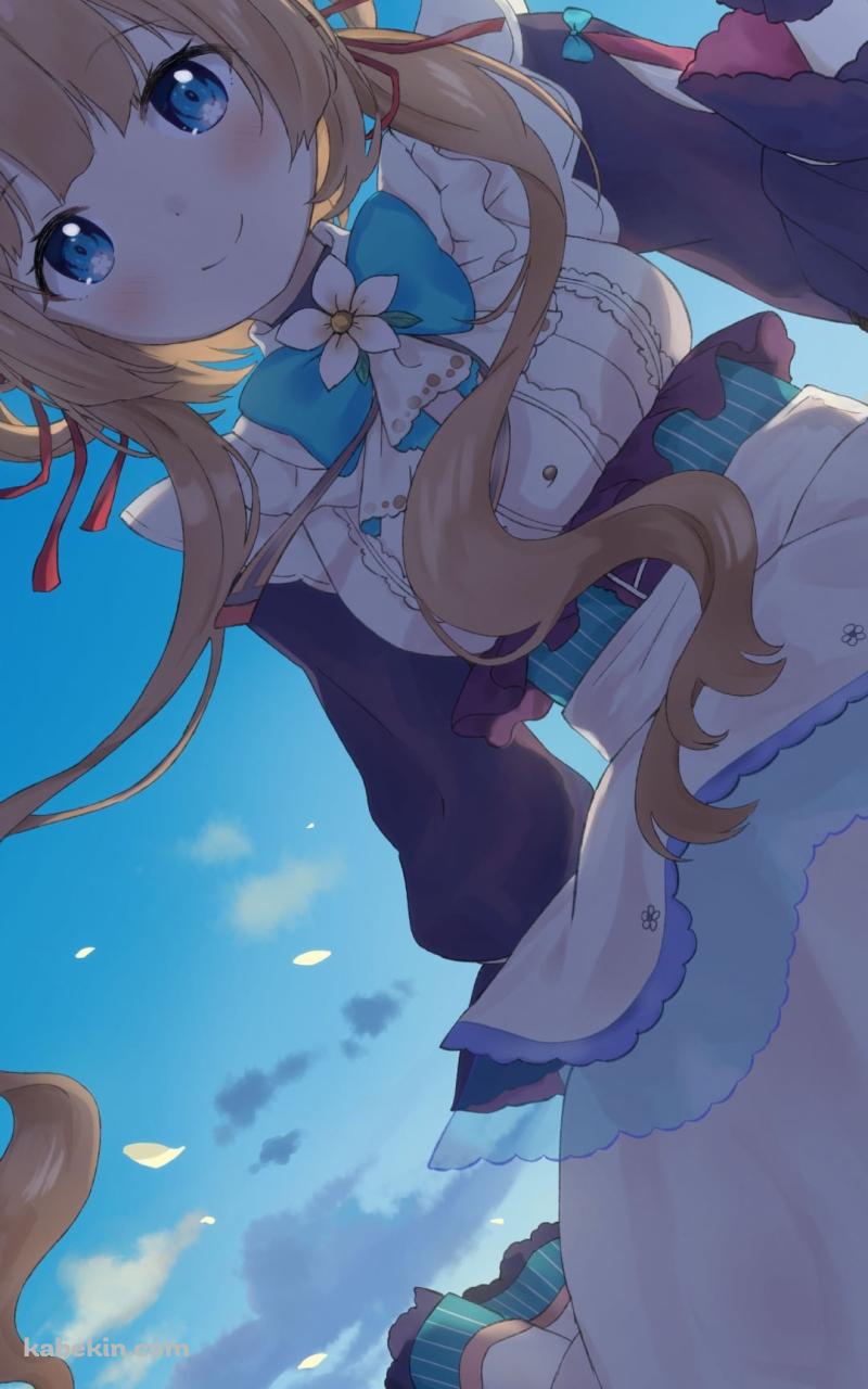 メイド姿のエリー・コニファー / 青空 / にじさんじ / バーチャルYouTuberのAndroidの壁紙(800px x 1280px) スマホ用