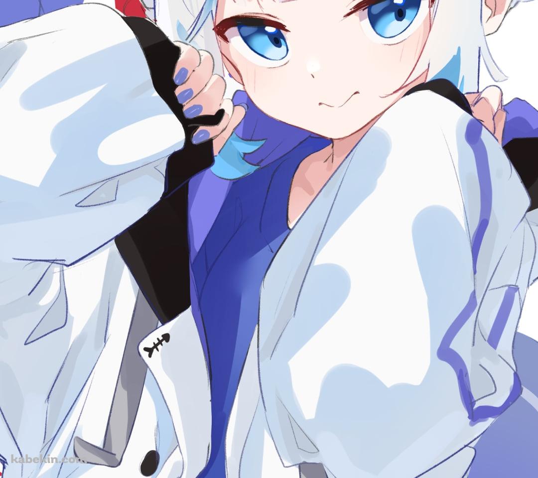 お団子ヘアーのがうる・ぐら / バーチャルYouTuber / ホロライブのAndroidの壁紙(1080px x 960px) スマホ用