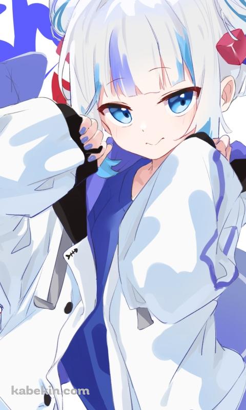 お団子ヘアーのがうる・ぐら / バーチャルYouTuber / ホロライブのAndroidの壁紙(480px x 800px) スマホ用